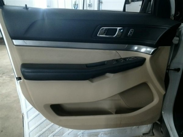 2016, 2017, 2018, 2019 Ford Explorer Tan Door Interior Trim Panel - Front, Left (Driver) (OEM)