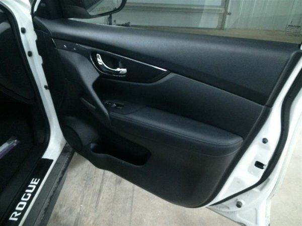OEM Black Door Interior Trim Panel with Power Windows and Locks for 2017, 2018, 2019, 2020 Nissan - Front, Right (Passenger)