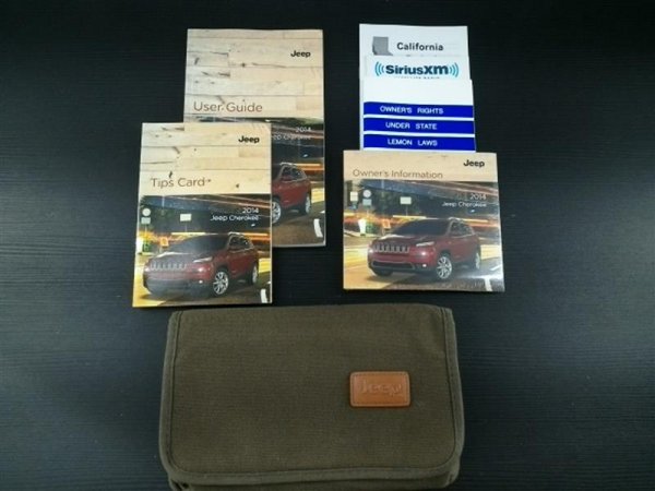 OEM Black Owners Manual with Cover for 2014 Jeep Cherokee
