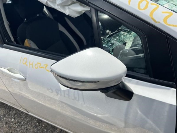 OEM White Power Door/Side View Mirror for 2020, 2021 Nissan Versa - Right (Passenger)
