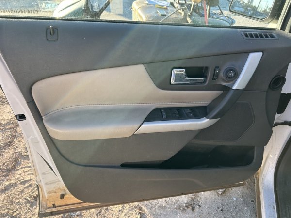 OEM Tan Door Interior Trim Panel for 2011, 2012, 2013, 2014 Ford Edge - Front, Left (Driver)