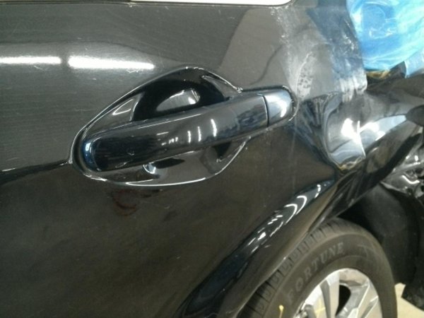 2010, 2011, 2012, 2013, 2014, 2015, 2016, 2017 Chevrolet Equinox Black Exterior Door Handle - Rear, Left (Driver) (OEM)