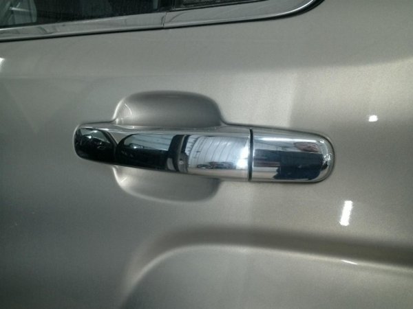 2010, 2011, 2012, 2013, 2014, 2015, 2016, 2017 Chevrolet Equinox Chrome Exterior Door Handle - Rear, Left (Driver) (OEM)