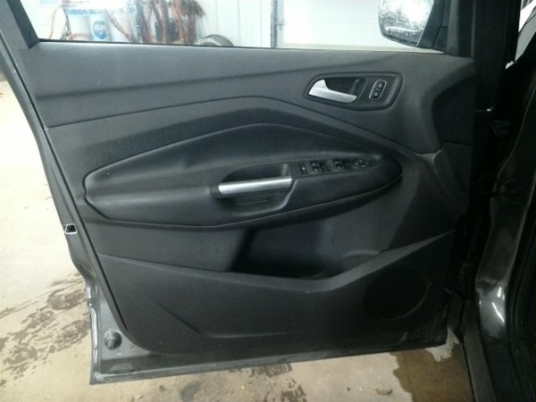 OEM Black Door Interior Trim Panel with Power Windows and Locks for 2017, 2018, 2019 Ford - Front, Left (Driver)