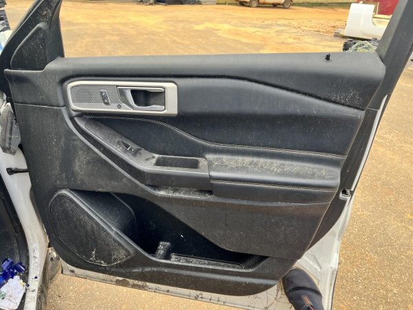 2020, 2021, 2022, 2023, 2024, 2025 Ford Explorer Black Door Interior Trim Panel - Front, Right (Passenger) (OEM)