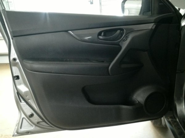 OEM Black Door Interior Trim Panel with Power Windows and Power Locks for 2017, 2018, 2019, 2020 Nissan - Front, Left (Driver)