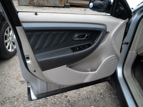 2010, 2011, 2012, 2013, 2014, 2015, 2016, 2017, 2018, 2019 Ford Taurus Gray Door Interior Trim Panel - Front, Left (Driver) (OEM)