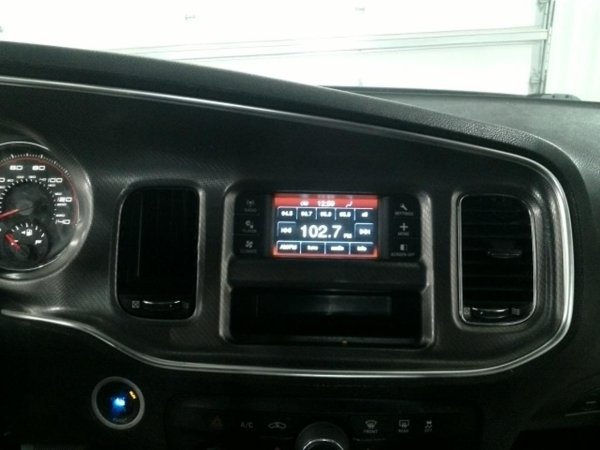 OEM Gray Radio and Speedometer Instrument Panel Bezel for 2011, 2012, 2013, 2014 Dodge