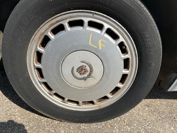 OEM Silver Alloy Wheel for 1989, 1990, 1991, 1992 Cadillac Allante