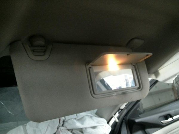 OEM Gray Sun Visor with Illuminated Vanity Mirror for 2019, 2020 Nissan Altima - Right (Passenger)