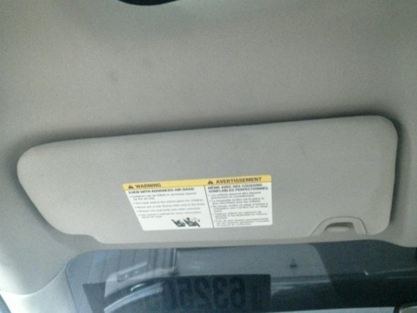 OEM Gray Illuminated Sun Visor for 2019, 2020 Nissan Altima - Left (Driver)