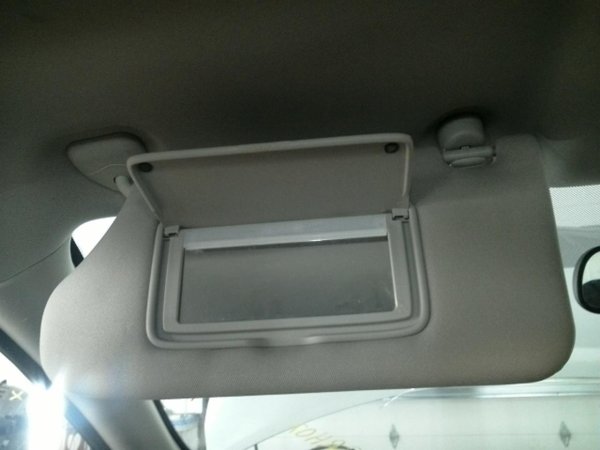 OEM Silver Sun Visor with Vanity Light without Sunroof for 2013, 2014, 2015, 2016, 2017, 2018 Nissan - Left (Driver)