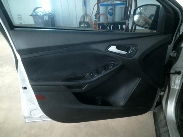OEM Black Door Interior Trim Panel with Power Windows and Locks for 2015, 2016, 2017, 2018 Ford - Front, Left (Driver)