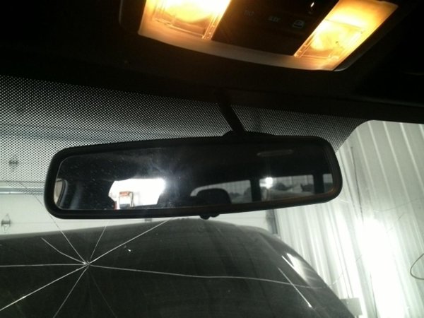 2008, 2009, 2010, 2011 Lincoln Navigator Interior Rear View Mirror with Reverse Camera Screen (OEM)