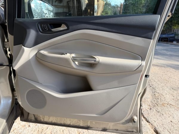 2017, 2018, 2019 Ford Escape Tan Door Interior Trim Panel with Power Windows and Locks - Front, Right (Passenger) (OEM)