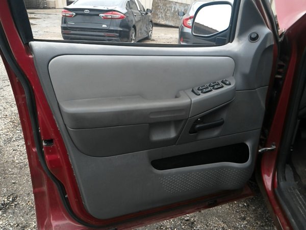 2002, 2003, 2004, 2005 Ford Explorer Gray Door Interior Trim Panel with Power Windows and Locks - Front, Left (Driver) (OEM)