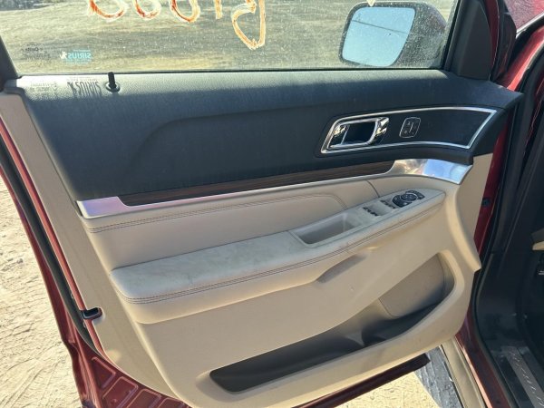 OEM Tan Door Interior Trim Panel with Power Windows and Locks for 2016, 2017, 2018, 2019 Ford - Front, Left (Driver)