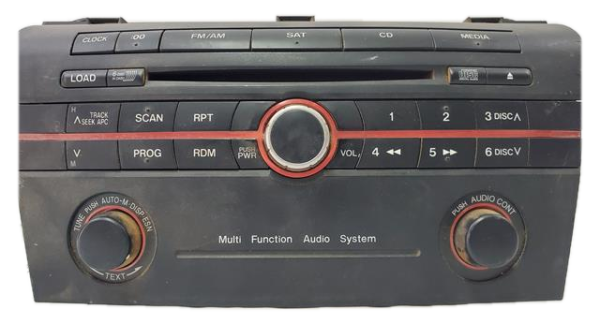 2008 Mazda 3 Radio and 6-Disc CD Changer (OEM)
