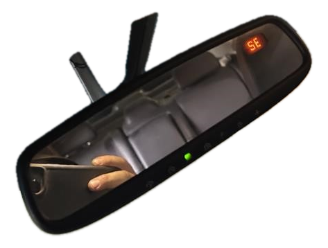 OEM Gray Auto-Dimming Interior Rear View Mirror with Compass for 2013, 2014, 2015, 2016, 2017, 2018, 2019, 2020, 2021, 2022, 2023, 2024, 2025 INFINITI & Nissan