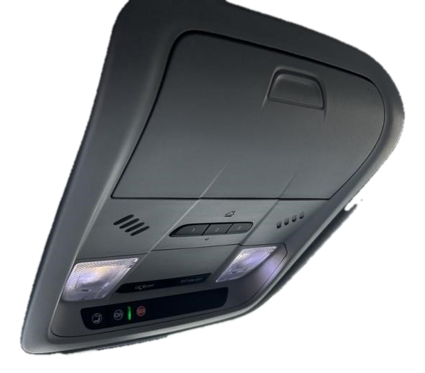OEM Gray Floor Console Panel with Leather Armrest for 2020, 2021, 2022, 2023, 2024, 2025 Chevrolet