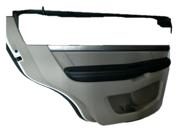 2016, 2017, 2018, 2019 Ford Explorer Black Door Interior Trim Panel - Rear, Left (Driver) (OEM)