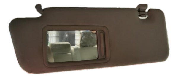 2012, 2013, 2014, 2015 Toyota Prius Tan Illuminated Sun Visor - Left (Driver) (OEM)
