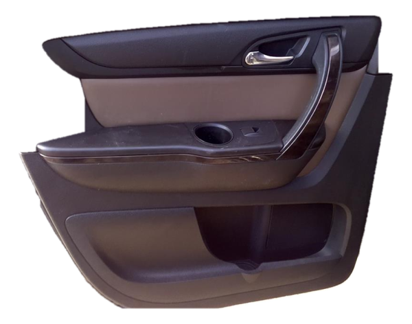 OEM Brown Front Door Interior Trim Panel with Power Windows and Locks for 2007, 2008, 2009, 2010, 2011, 2012, 2013, 2014, 2015, 2016, 2017 Buick, Chevrolet, GMC, & Saturn - Rear