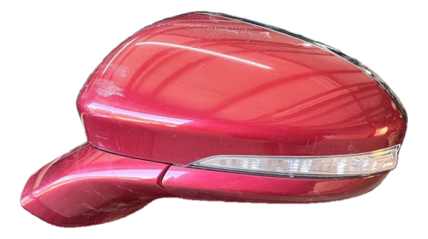 OEM Red Power Door/Side View Mirror for 2015, 2016, 2017 Ford Fusion - Left (Driver)