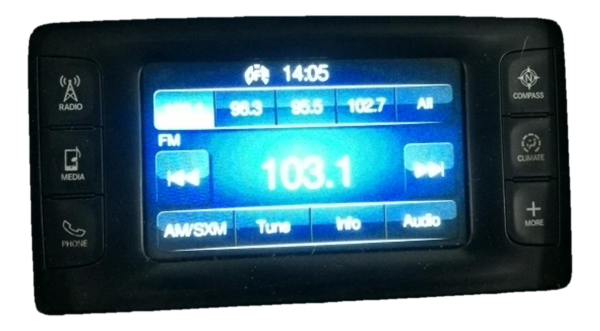 OEM AM-FM XM Satellite Radio Receiver with Display for 2016 Chrysler 200