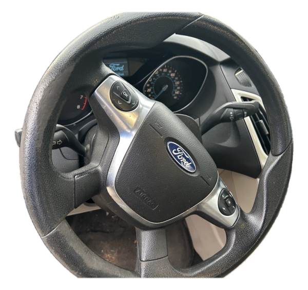 OEM Tan Tilt Steering Column with Cruise and Radio Controls for 2012 Ford - Rear
