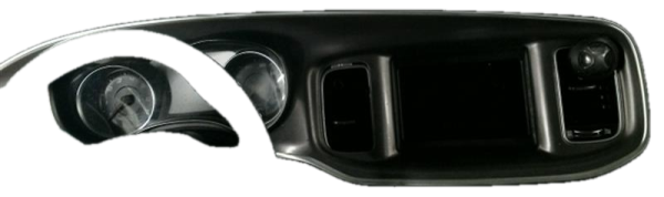 OEM Gray Speedometer Instrument Panel Bezel for 2015, 2016, 2017, 2018, 2019, 2020, 2021, 2022, 2023 Dodge Charger