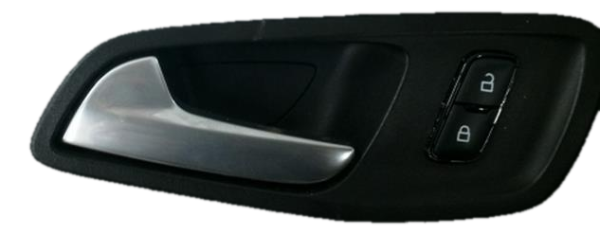 2013, 2014, 2015, 2016, 2017, 2018, 2019 Ford Escape Silver Interior Door Handle - Front, Left (Driver) (OEM)