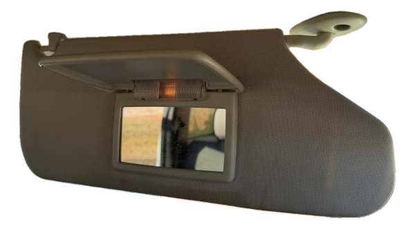 OEM Black Illuminated Sun Visor for 2008, 2009, 2010, 2011, 2012 Jeep Liberty - Right (Passenger)