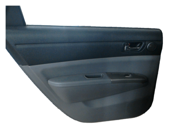 2004, 2005, 2006, 2007, 2008, 2009 Toyota Prius Gray Door Interior Trim Panel with Power Windows and Locks - Rear, Left (Driver) (OEM)