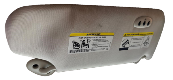 OEM Tan Sun Visor with Illuminated Vanity Mirror and HomeLink for 2008, 2009, 2010, 2011, 2012 Jeep - Left (Driver)