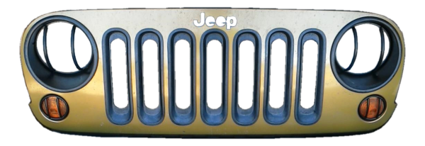 OEM Green Grille Shell for 2007, 2008, 2009, 2010, 2011, 2012, 2013, 2014, 2015, 2016, 2017, 2018 Jeep Wrangler