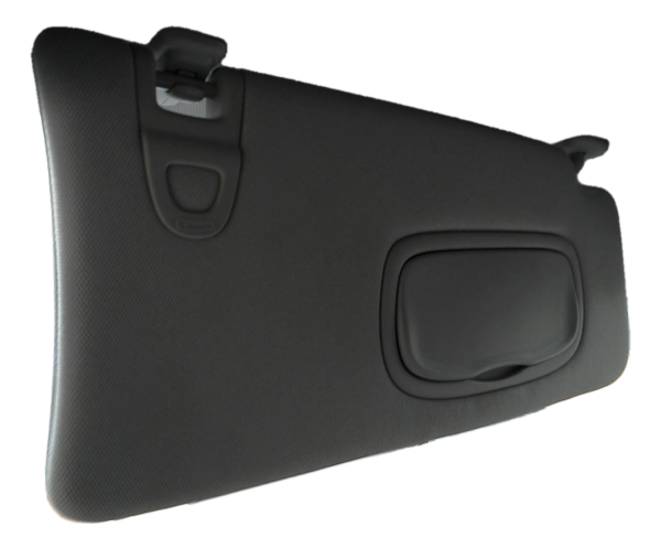 OEM Gray Sun Visor with Vanity Mirror for 2017, 2018, 2019, 2020, 2021 Jeep Compass - Right (Passenger)