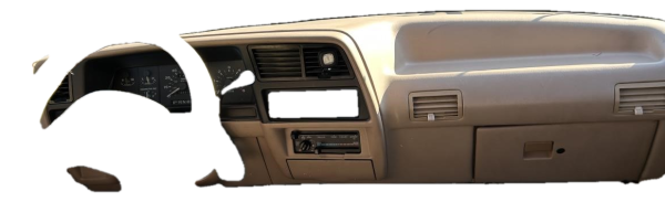 1991, 1992, 1993, 1994 Ford Explorer Tan Speedometer and Radio Instrument Panel Bezel (OEM)