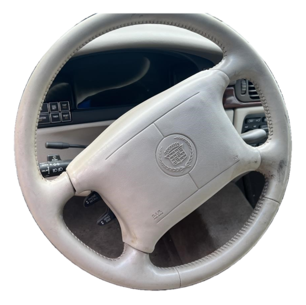 OEM Tan Tilt Steering Column with Cruise and Radio Controls for 1998, 1999 Cadillac