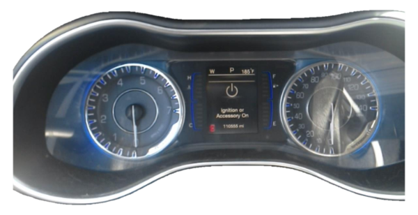 OEM 140 MPH Speedometer Instrument Cluster with 3.5-inch Display for 2017 Chrysler - Front