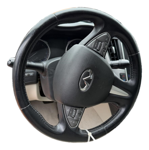 OEM Black Tilt Steering Column with Cruise and Radio Controls for 2016, 2017 INFINITI