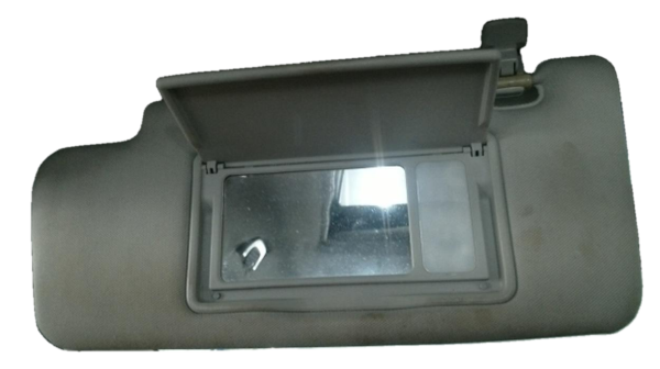 OEM Tan Sun Visor with Illuminated Vanity Mirror for 2003, 2004, 2005, 2006, 2007, 2008, 2009 Subaru Baja, Legacy, Outback - Left (Driver)