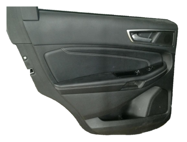 OEM Black Door Interior Trim Panel for 2015, 2016, 2017, 2018 Ford Edge - Rear, Left (Driver)