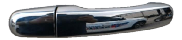 2010, 2011, 2012, 2013, 2014, 2015, 2016, 2017 Chevrolet Equinox Silver Chrome Exterior Door Handle - Front, Right (Passenger) (OEM)