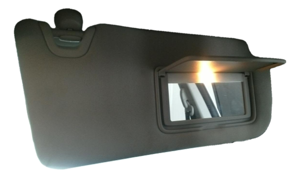 OEM Tan Sun Visor with Illuminated Vanity Mirror for 2019, 2020 Nissan Altima - Right (Passenger)
