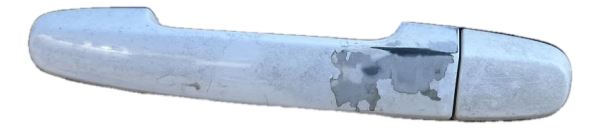 2004 Toyota Prius White Exterior Door Handle - Rear, Left (Driver) (OEM)