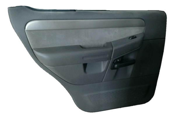 2002, 2003, 2004, 2005 Ford Explorer Gray Door Interior Trim Panel with Power Windows and Locks - Rear, Left (Driver) (OEM)