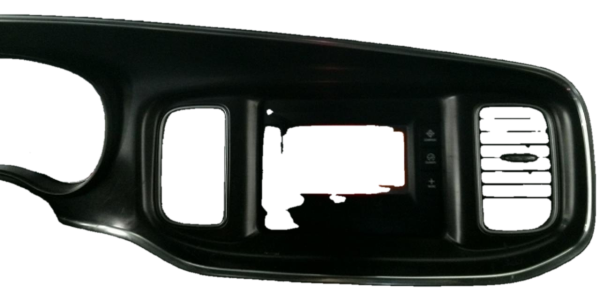 OEM Black Speedometer and Radio Instrument Panel Bezel for 2015, 2016, 2017, 2018, 2019, 2020, 2021, 2022, 2023 Dodge