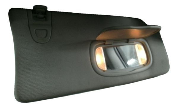 OEM Tan Sun Visor with Vanity Mirror for 2017, 2018, 2019, 2020, 2021 Jeep Compass - Right (Passenger)