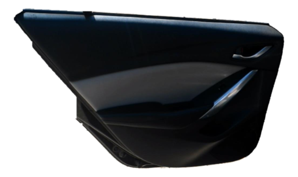 2014, 2015, 2016, 2017 Mazda 6 Gray Door Interior Trim Panel with Power Windows and Locks - Rear, Left (Driver) (OEM)